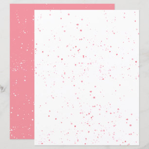 Hoja de papel de cuaderno de pizarra rosa