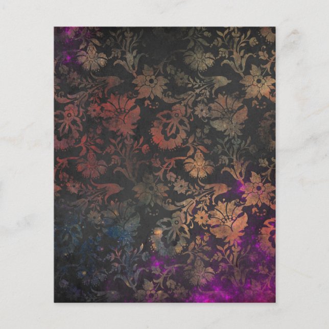 Hoja de papel de cuaderno gótico de época victoria (Anverso)