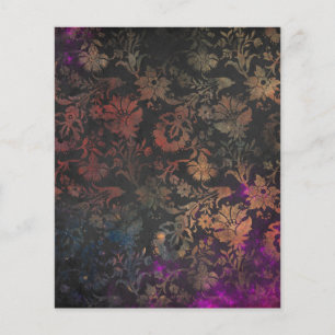 Hoja de papel de cuaderno gótico de época victoria