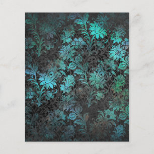 Hoja de papel de cuaderno gótico de época victoria