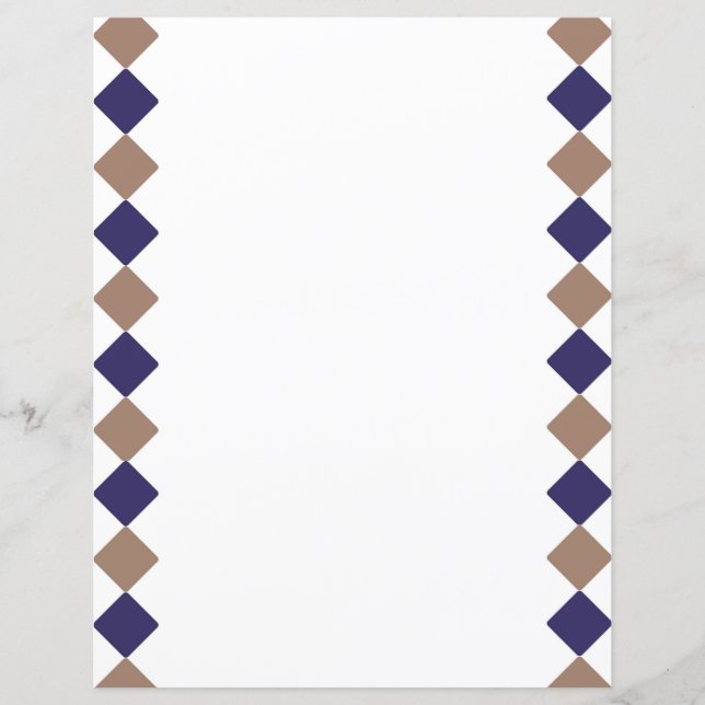 Hoja de papel de cuadrados geométricos (Anverso)