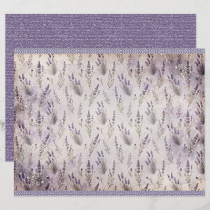 Hoja de papel de diario vintage lavanda