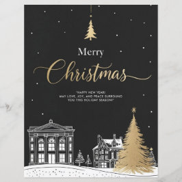 Hoja de papel de Feliz Navidad