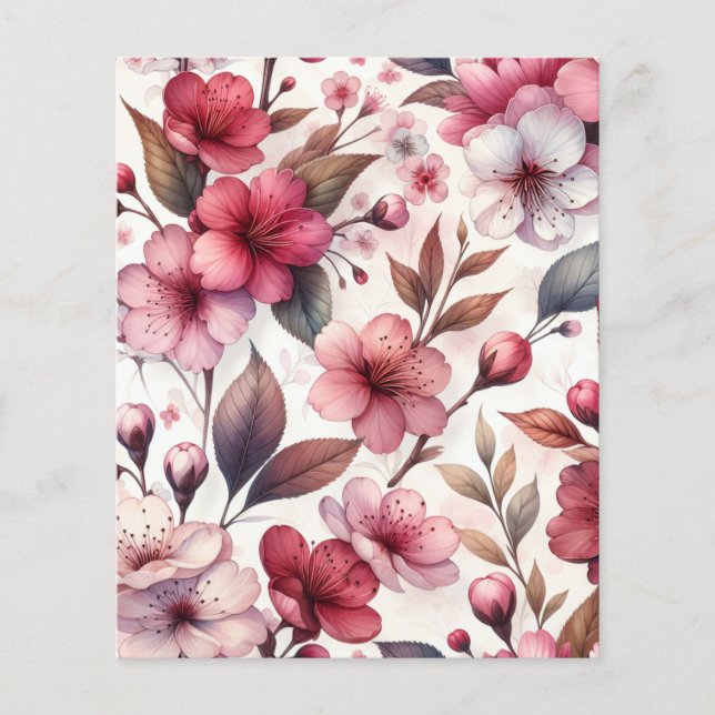 Hoja de Papel de Flor de Cerezo (Anverso)