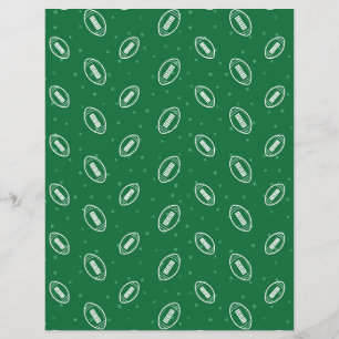 Hoja De Papel De Fútbol De Cuadros