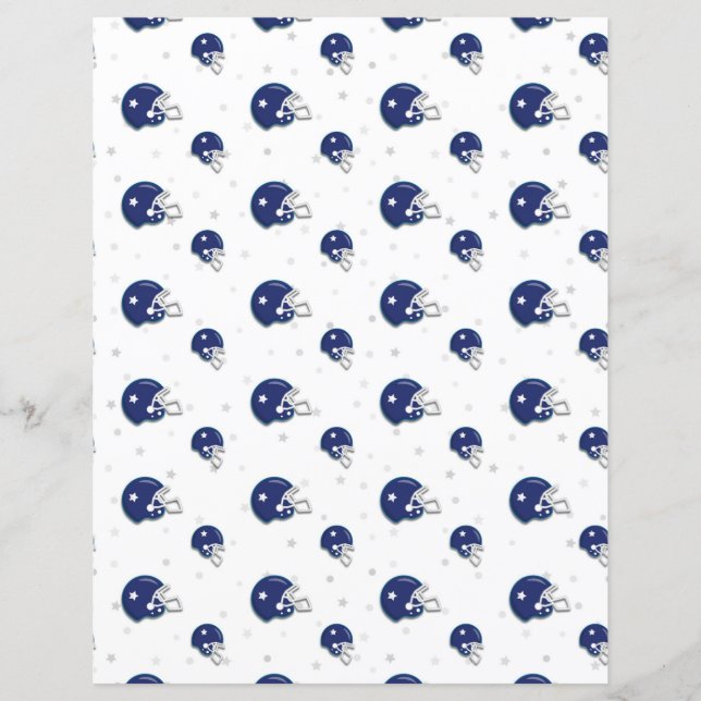 Hoja De Papel De Fútbol De Cuadros (Anverso)
