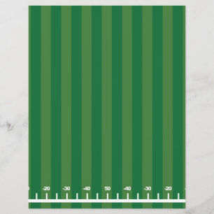 Hoja De Papel De Fútbol De Cuadros