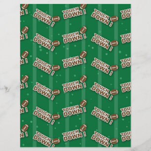 Hoja De Papel De Fútbol De Cuadros