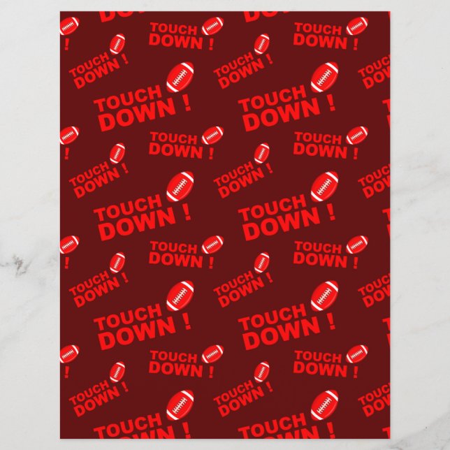 Hoja De Papel De Fútbol De Cuadros (Anverso)