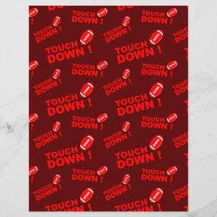 Hoja De Papel De Fútbol De Cuadros