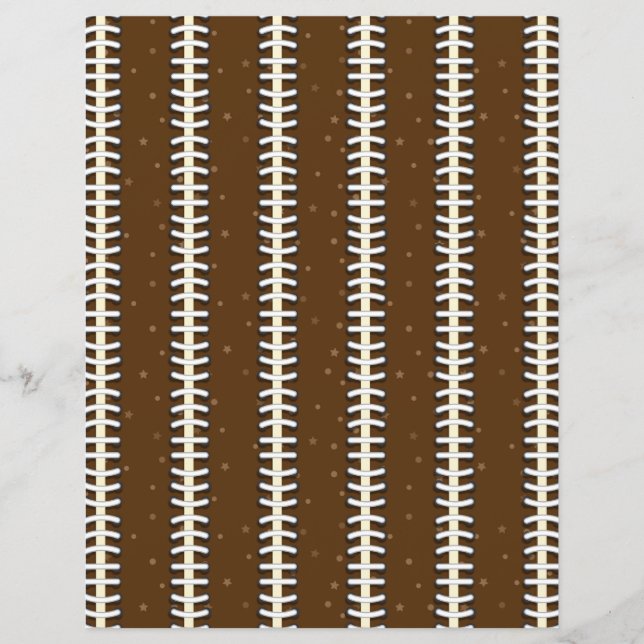 Hoja De Papel De Fútbol De Cuadros (Anverso)