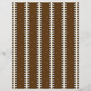Hoja De Papel De Fútbol De Cuadros