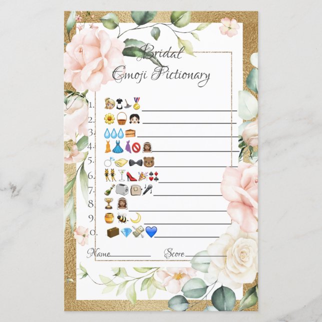 Hoja de papel de juego con imágenes de Emoji de no (Anverso)