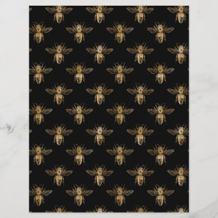 Hoja De Papel De La Abeja De Miel