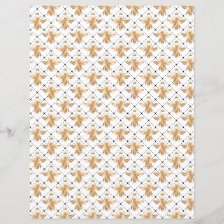 Hoja De Papel De La Abeja De Miel