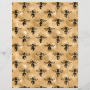 Hoja De Papel De La Abeja De Miel