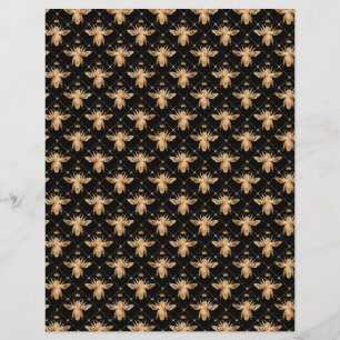 Hoja De Papel De La Abeja De Miel