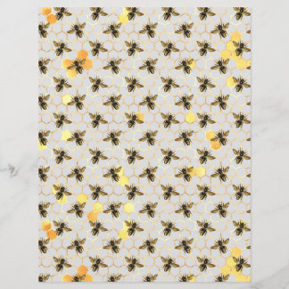 Hoja de papel de la hoja de cálculo de abeja de gi