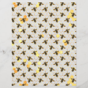 Hoja de papel de la hoja de cálculo de abeja de gi