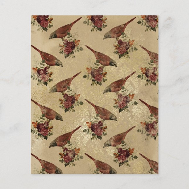 Hoja de papel de libro de carátula de orfebrería (Anverso)