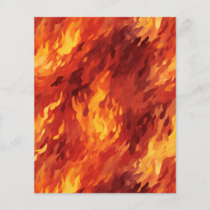 Hoja de papel de llama de fuego