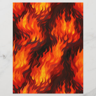 Hoja de papel de llama de fuego