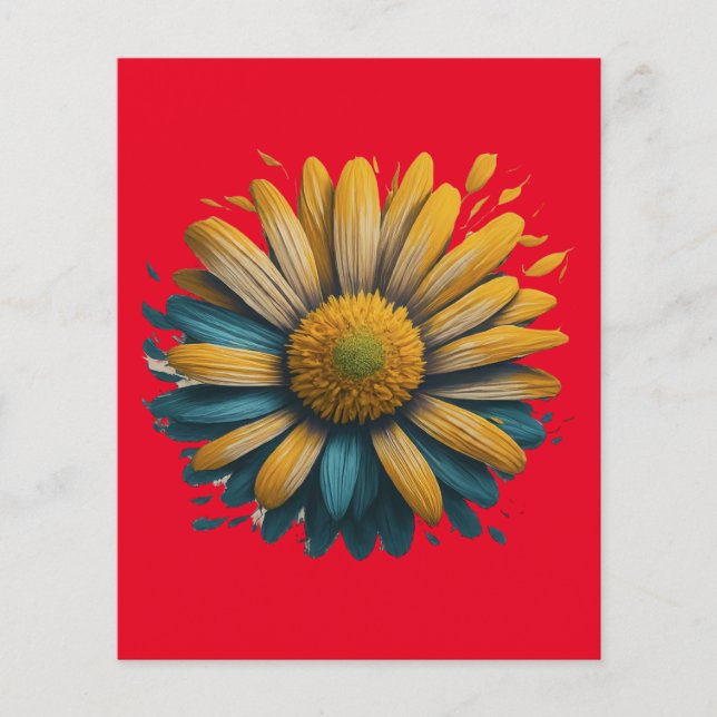 hoja de papel de margarita solar (Anverso)