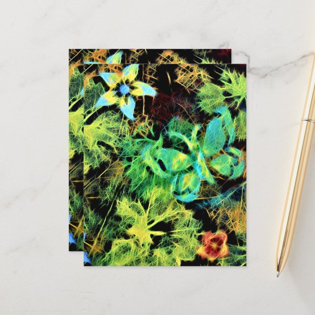 Hoja de papel de mariposa y flor de Rodilius (Anverso/Reverso In Situ)