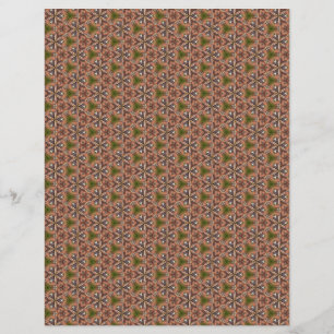 Hoja de papel de patrón marrón