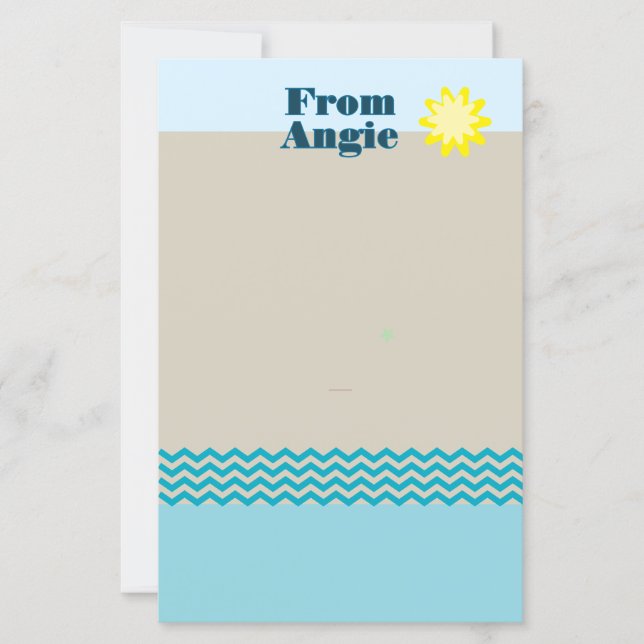 Hoja de papel de personalizable autodireccionada (Anverso)