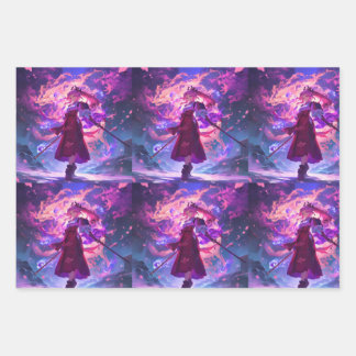 HOJA DE PAPEL DE REGALO ラッピングペーパーシートセット"MUTEKI" 