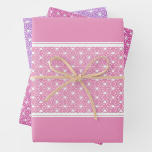 Hoja De Papel De Regalo 麻 の 葉 ASANOHA   Patrón KIMONO japonés