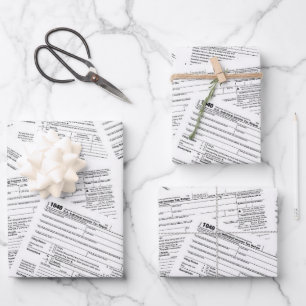 Hoja De Papel De Regalo 1040 Formularios de impuesto sobre la renta