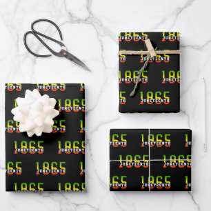 Hoja De Papel De Regalo 18 de junio de 1865 celebrando la libertad de los