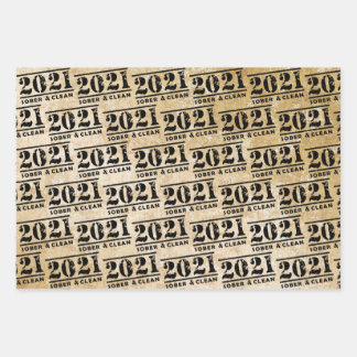 Hoja De Papel De Regalo 2021 Sobria y Limpia Celebran la Sobriedad de la R