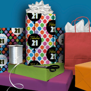 Hoja De Papel De Regalo 21.ª Jornada de Globos Coloridos