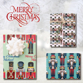 Hoja De Papel De Regalo 3 Nombre personalizado de Navidades de cazabotas d