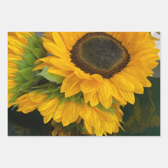 Hoja De Papel De Regalo 3rd Anniversary Sunflower (Anverso)