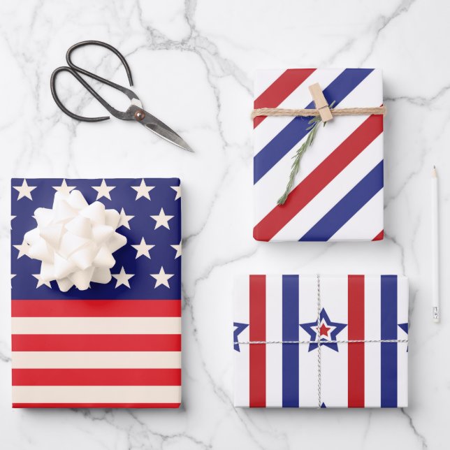Hoja De Papel De Regalo 4Th Of July Celebration  (Anverso)