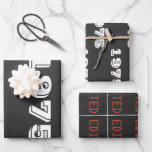 Hoja De Papel De Regalo 50.º envolvimiento de cumpleaños - Vintage 1975<br><div class="desc">Papel de envolvimiento de cumpleaños 50 - Hojas de regalo de la edición limitada de 1975 de Vintage Celebran un hito en el estilo con este papel de envoltura vintage de edición limitada de 1975, perfecto para una celebración de 50 años. Divertido, festivo y único, hace que cada regalo destaque....</div>