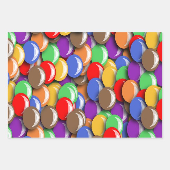 Hoja De Papel De Regalo 6th Wedding Anniversary Candy (Anverso)