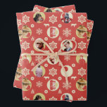 Hoja De Papel De Regalo A Christmas Story Retro Snowflake Pattern<br><div class="desc">This retro pattern features all your favorite characters from the classic movie,  A Christmas Story.</div>