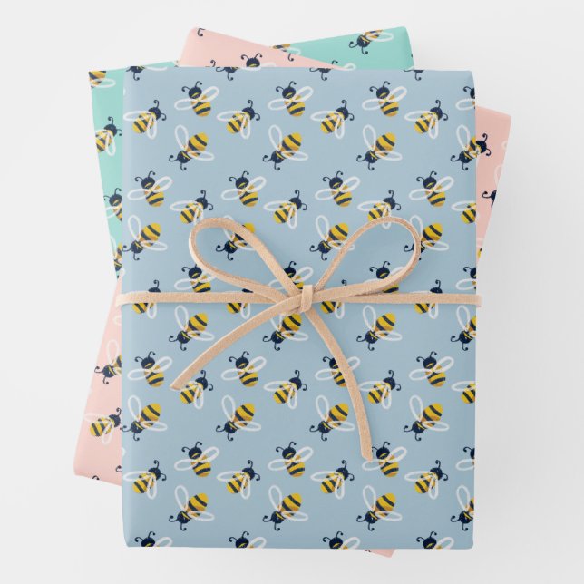 Hoja De Papel De Regalo Abejas de miel (In situ)