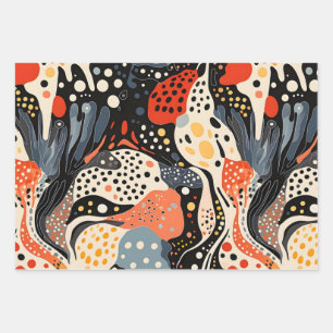 Hoja De Papel De Regalo Abstracciones etéreas: Patrón de mesmerización