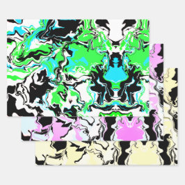 Hoja De Papel De Regalo Abstract colorful Merge