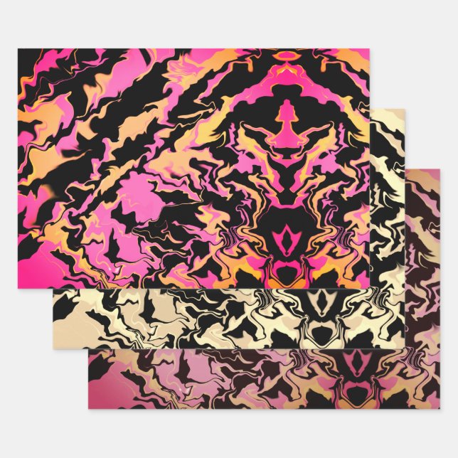 Hoja De Papel De Regalo Abstract colorful Merge (Set)