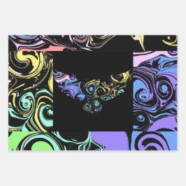 Hoja De Papel De Regalo Abstract colorful swirls