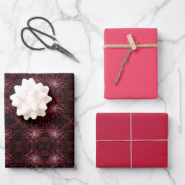 Hoja De Papel De Regalo Abstract Splatter Dots Of Pinks And Reds Pattern