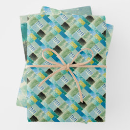 Hoja De Papel De Regalo Abstract watercolor window by Paul Klee