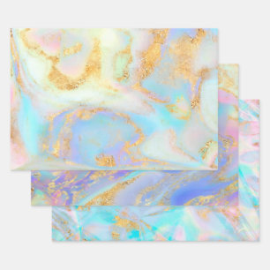 Hoja De Papel De Regalo abstracto de mármol líquido